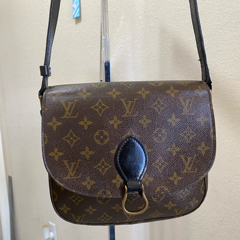 LOUIS VUITTON Saint Cloud GM Shoulder Bag Purse Monogram Brown